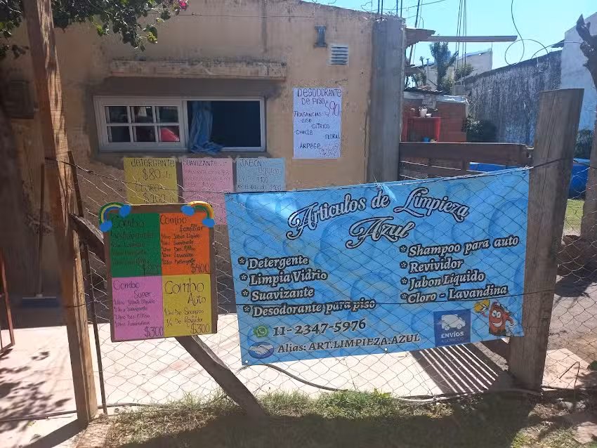 Art&iacute;culos de limpieza Azul