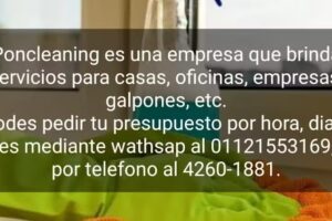 Empresa de limpieza Ponclaining