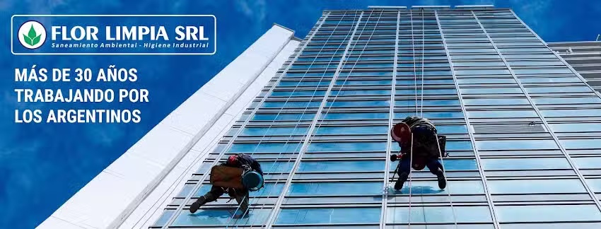 FLOR LIMPIA S.R.L. LIMPIEZA DE VIDRIOS EN ALTURA