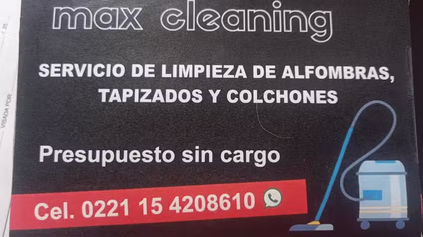 Max cleaning- Limpieza y desinfecci&oacute;n de alfombras, tapizados, sillones, butacas y alfombras de autos, etc. Hidrolavados.